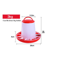 HKM-953619 Automatic Pet Drinking Fountain and Feed Bucket for Chickens, Ducks, and Birds
