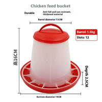 HKM-953619 Automatic Pet Drinking Fountain and Feed Bucket for Chickens, Ducks, and Birds