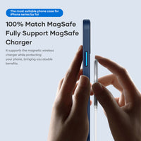 HKM-953619 Magnetic Protective Cover for iPhone 12/12 Pro/12 Pro Max – Simple Design in Blue