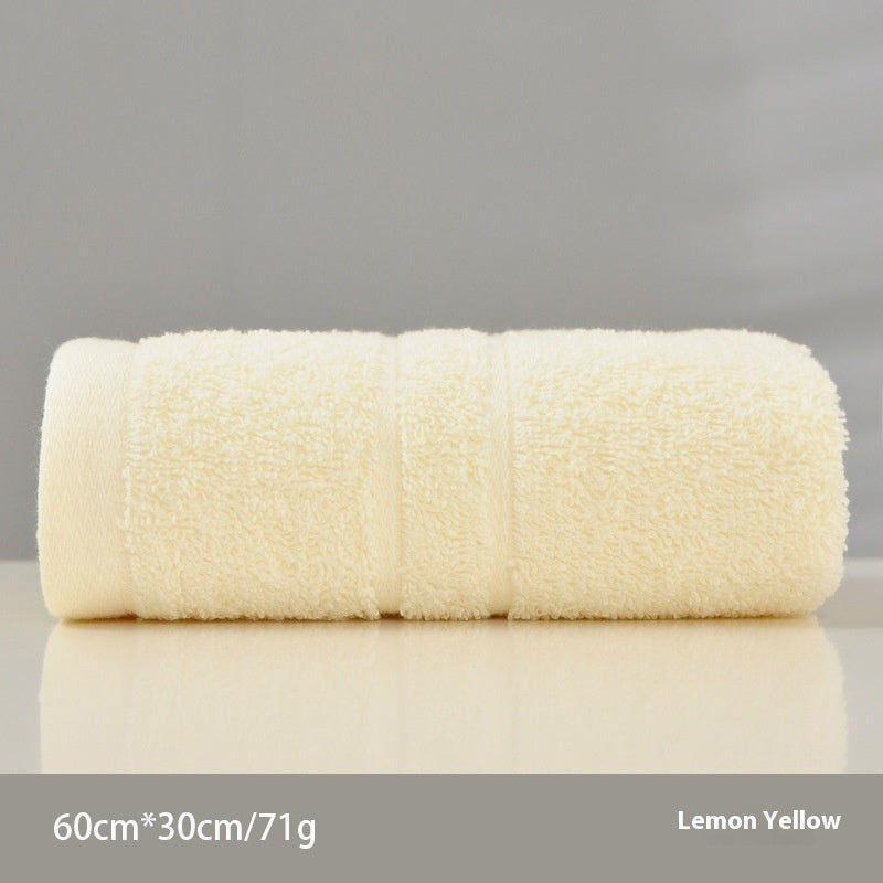 HKM-953939 Cotton Face Towel in Light Yellow, Pink, and Light Blue - Soft & Absorbent 60x30CM
