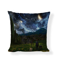 HKM-954067 Famous Art Character Cushion Cover, Linen Blend, 45x45cm, Suitable for Living Room and Bedroom