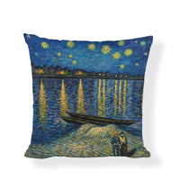 HKM-954067 Famous Art Character Cushion Cover, Linen Blend, 45x45cm, Suitable for Living Room and Bedroom