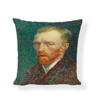 HKM-954067 Famous Art Character Cushion Cover, Linen Blend, 45x45cm, Suitable for Living Room and Bedroom
