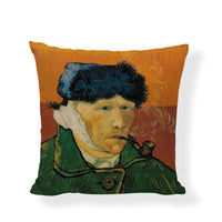 HKM-954067 Famous Art Character Cushion Cover, Linen Blend, 45x45cm, Suitable for Living Room and Bedroom