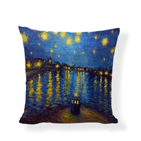 HKM-954067 Famous Art Character Cushion Cover, Linen Blend, 45x45cm, Suitable for Living Room and Bedroom