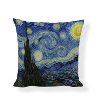 HKM-954067 Famous Art Character Cushion Cover, Linen Blend, 45x45cm, Suitable for Living Room and Bedroom