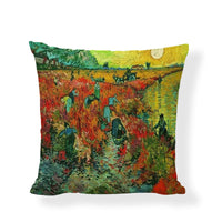 HKM-954067 Famous Art Character Cushion Cover, Linen Blend, 45x45cm, Suitable for Living Room and Bedroom