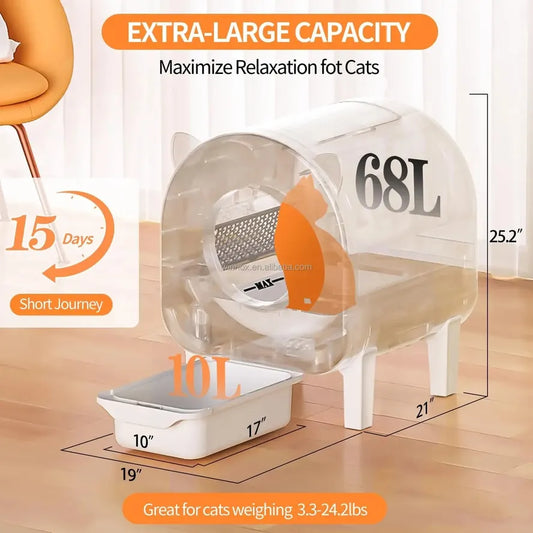 KTX-954131 Automatic Self-Cleaning Cat Litter Box with Tuya App Control