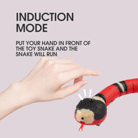 HKM-954259 Electric Simulation Induction Snake Toy for Kids, Interactive Trick Animal Toy, 40 cm, Ages 6+