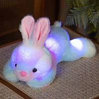HKM-954323 Cuddly Luminous Rabbit Plush Toy Doll in Various Colors and Sizes