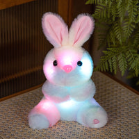 HKM-954323 Cuddly Luminous Rabbit Plush Toy Doll in Various Colors and Sizes