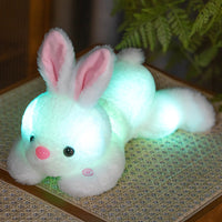 HKM-954323 Cuddly Luminous Rabbit Plush Toy Doll in Various Colors and Sizes