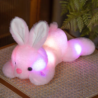 HKM-954323 Cuddly Luminous Rabbit Plush Toy Doll in Various Colors and Sizes