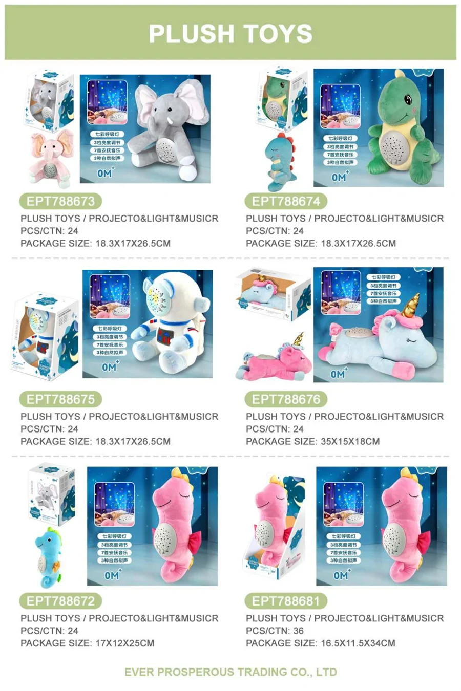 Starry Night Musical Projection Doll - Plush Stuffed Animal Sensory Toy for Kids Ages 5-7