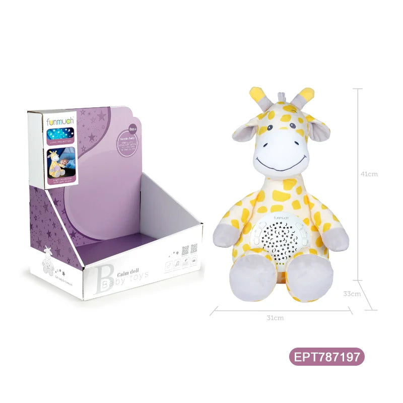 Starry Night Musical Projection Doll - Plush Stuffed Animal Sensory Toy for Kids Ages 5-7