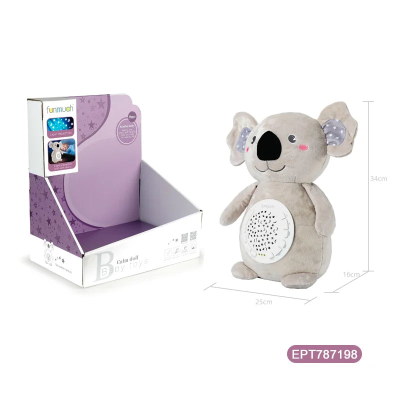 Starry Night Musical Projection Doll - Plush Stuffed Animal Sensory Toy for Kids Ages 5-7