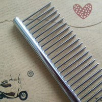 HKM-954451 Pet Grooming Steel Comb - 19x4.2cm Professional Dog Comb for Effortless Grooming