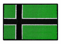HKM-954451 Viking Flag Embroidered Velcro Patch for Customization on Bags, Hats, and Apparel
