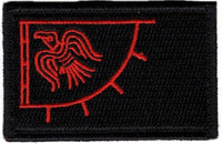 HKM-954451 Viking Flag Embroidered Velcro Patch for Customization on Bags, Hats, and Apparel
