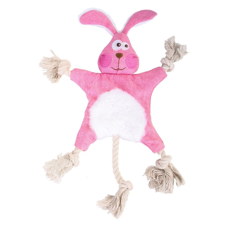 HKM-954515 Plush Squeaky Dog Toys - Durable Chewing Animal Designs for Interactive Play