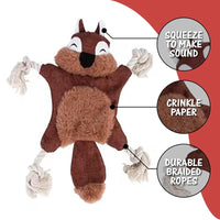 HKM-954515 Plush Squeaky Dog Toys - Durable Chewing Animal Designs for Interactive Play