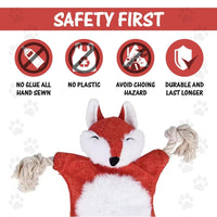 HKM-954515 Plush Squeaky Dog Toys - Durable Chewing Animal Designs for Interactive Play