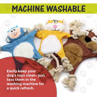 HKM-954515 Plush Squeaky Dog Toys - Durable Chewing Animal Designs for Interactive Play