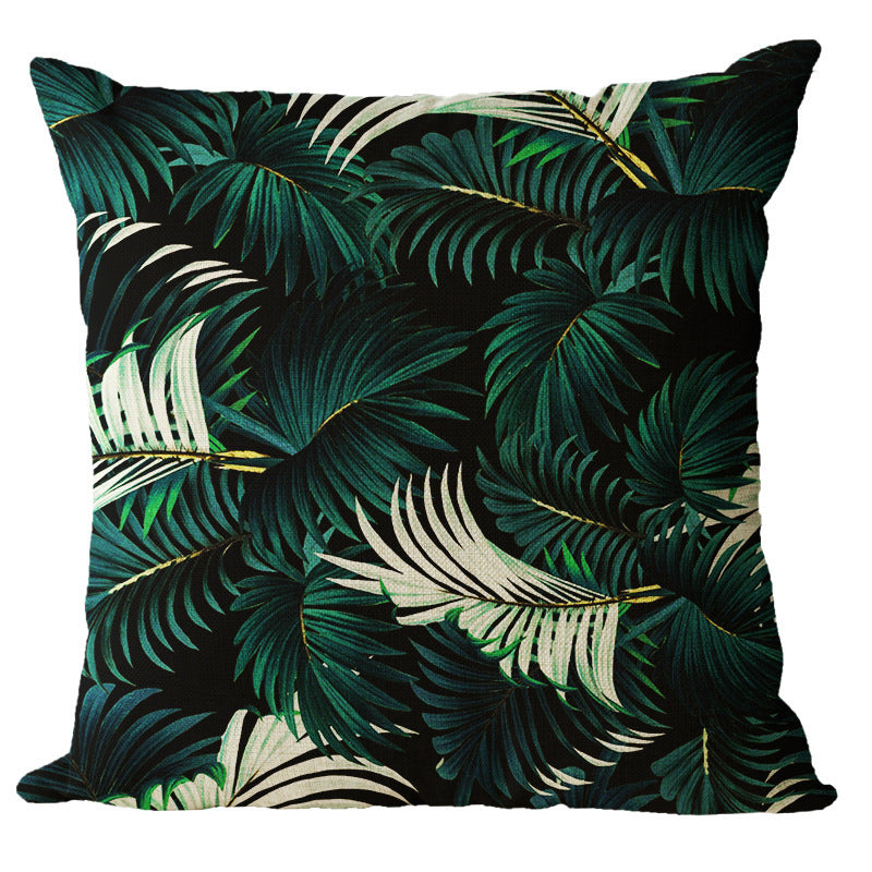HKM-954579 Nordic Style 45x45cm Modern Plant Design Pillowcase