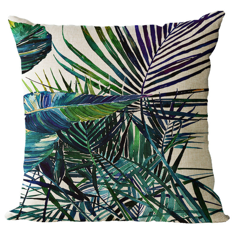 HKM-954579 Nordic Style 45x45cm Modern Plant Design Pillowcase