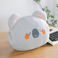 HKM-954643 Cartoon Plush Office Siesta Pillow - Koala, Black Bear, Sloth, Boar, Raccoon - 38X28CM