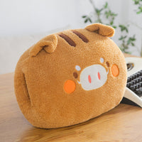 HKM-954643 Cartoon Plush Office Siesta Pillow - Koala, Black Bear, Sloth, Boar, Raccoon - 38X28CM