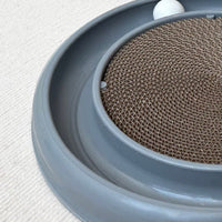 HKM-954707 Interactive Cat Scratching Board with Ball Track and Refill, Engaging Toy for Indoor Cats and Kittens
