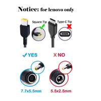 HKM-954707 Notebook Power Adapter Cable - 7.9*5.4mm Female Round to New Square Head Converter