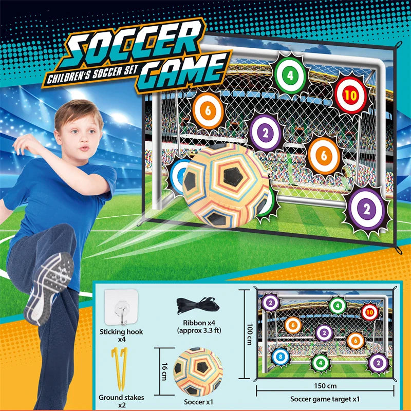 KTX-954771 Children's Football Practice Training Mat Toy for Outdoor Fun - Suitable for Ages 5 and Up