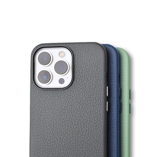 HKM-954771 Genuine Leather All-Inclusive Magnetic Phone Case for iPhone 13 Series