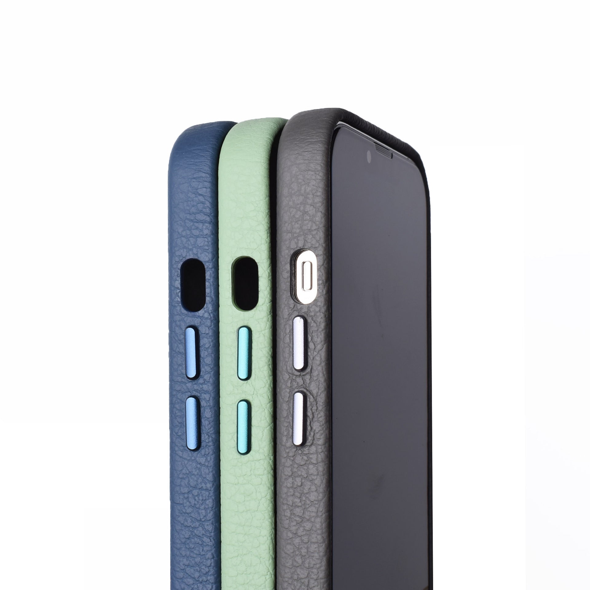 HKM-954771 Genuine Leather All-Inclusive Magnetic Phone Case for iPhone 13 Series