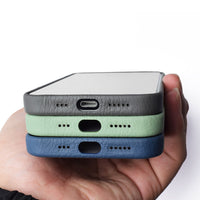 HKM-954771 Genuine Leather All-Inclusive Magnetic Phone Case for iPhone 13 Series