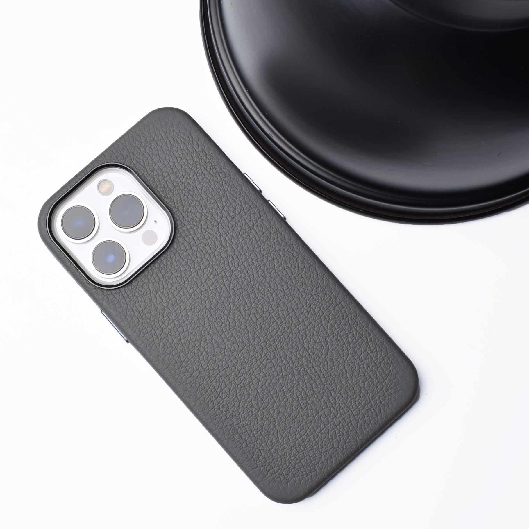 HKM-954771 Genuine Leather All-Inclusive Magnetic Phone Case for iPhone 13 Series
