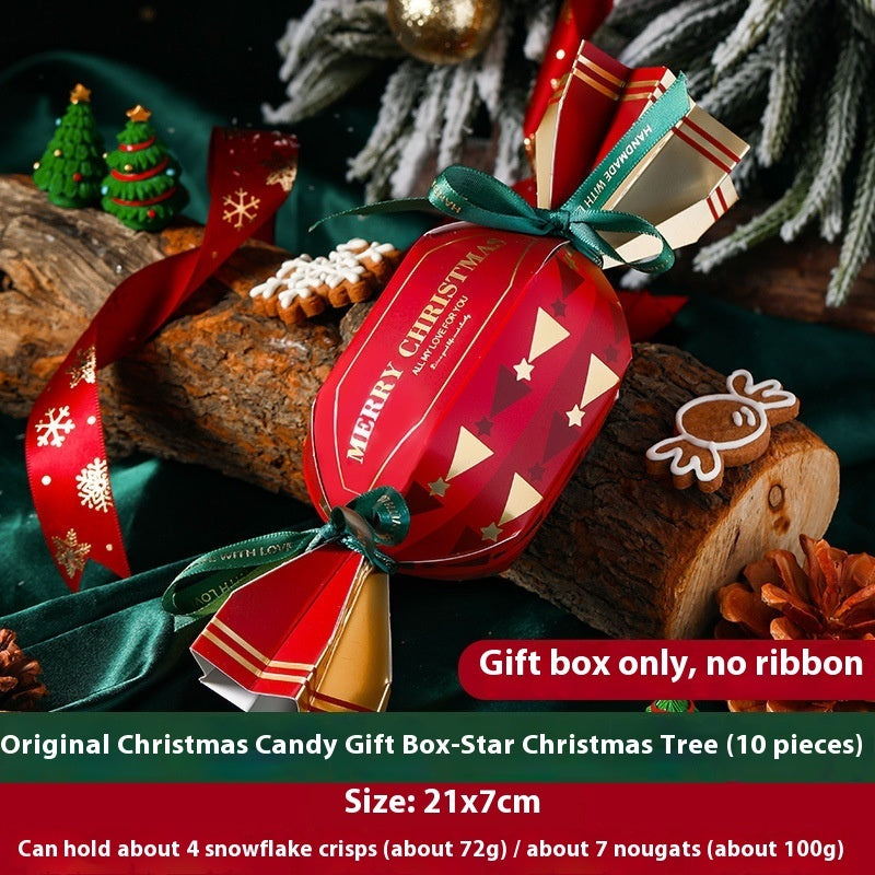 HKM-954963 Creative Christmas Gift Box Set with Stickers, Ribbons, and Packing Bags