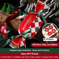 HKM-954963 Creative Christmas Gift Box Set with Stickers, Ribbons, and Packing Bags