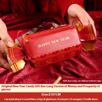 HKM-954963 Creative Christmas Gift Box Set with Stickers, Ribbons, and Packing Bags