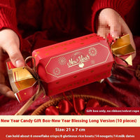 HKM-954963 Creative Christmas Gift Box Set with Stickers, Ribbons, and Packing Bags