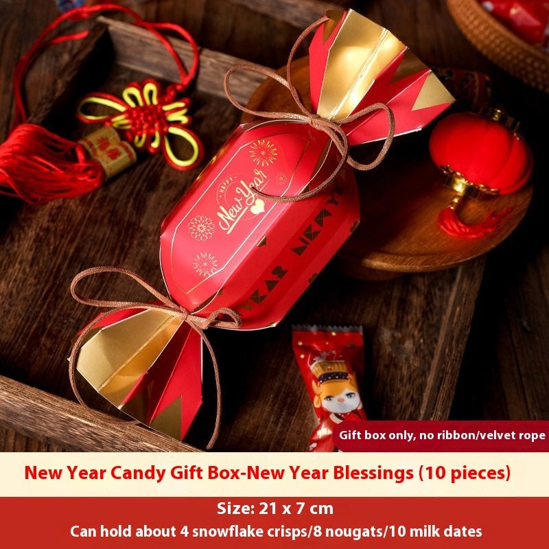 HKM-954963 Creative Christmas Gift Box Set with Stickers, Ribbons, and Packing Bags