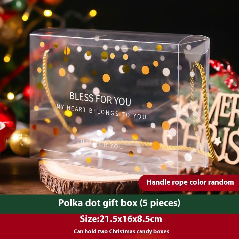HKM-954963 Creative Christmas Gift Box Set with Stickers, Ribbons, and Packing Bags