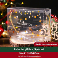 HKM-954963 Creative Christmas Gift Box Set with Stickers, Ribbons, and Packing Bags