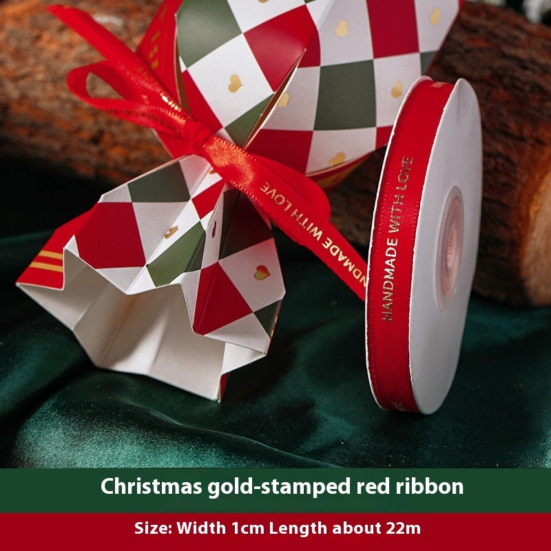HKM-954963 Creative Christmas Gift Box Set with Stickers, Ribbons, and Packing Bags