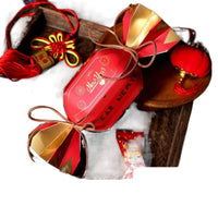 HKM-954963 Creative Christmas Gift Box Set with Stickers, Ribbons, and Packing Bags