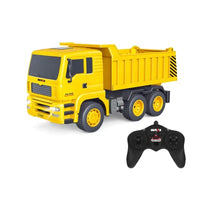 HKM-955091 1/18 RC Dump Truck for Kids - Remote Control Construction Vehicle, Plastic, Indoor-Outdoor Use