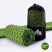 HKM-955091 Yoga Towel - Anti-Slip Sweat Absorbing Mat, Multiple Colors Available (183 x 63 cm)