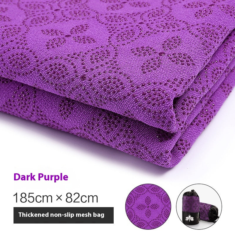 HKM-955091 Yoga Towel - Anti-Slip Sweat Absorbing Mat, Multiple Colors Available (183 x 63 cm)